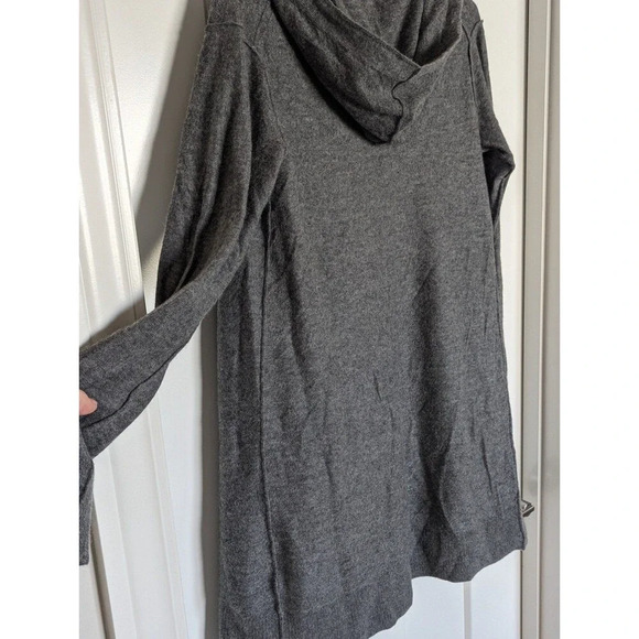 Vince. 100% Cashmere Hooded Grey Cardigan Duster sz XS - Picture 4 of 6